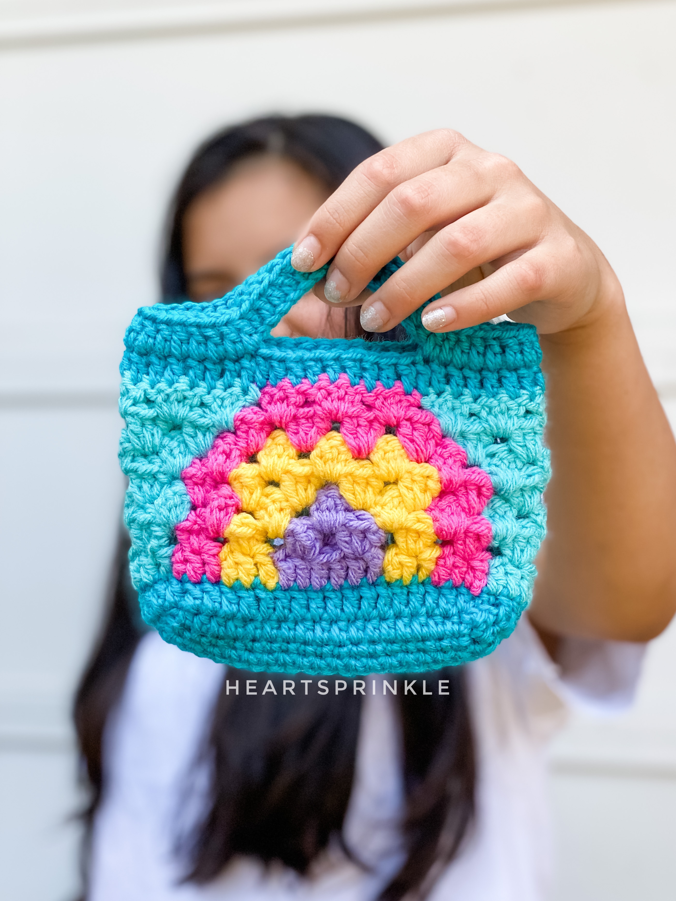 Heartsprinkle Mini Rainbow Tote Bag